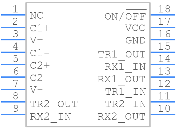 LTC1382ISW - Analog Devices - PCB symbol