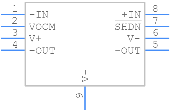 LTC6405IMS8E#TRPBF - Analog Devices - PCB symbol