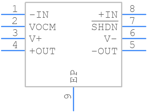 LTC6405CMS8E#TRPBF - Analog Devices - PCB symbol