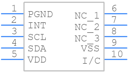 TSL25403 - ams OSRAM - PCB symbol