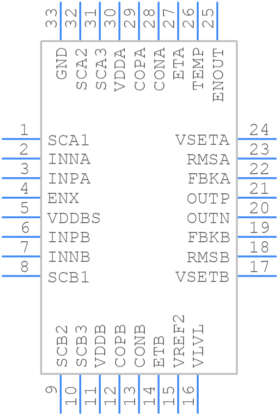 HMC1030LP5E - Analog Devices - PCB symbol