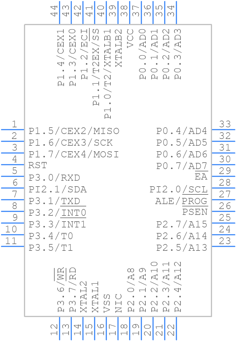 AT89C51ID2-RLRUM - Microchip - PCB symbol