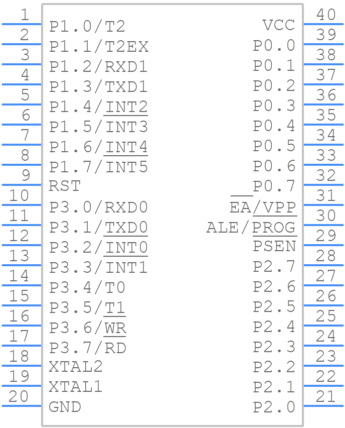 DS87C520-MCL - Analog Devices - PCB symbol