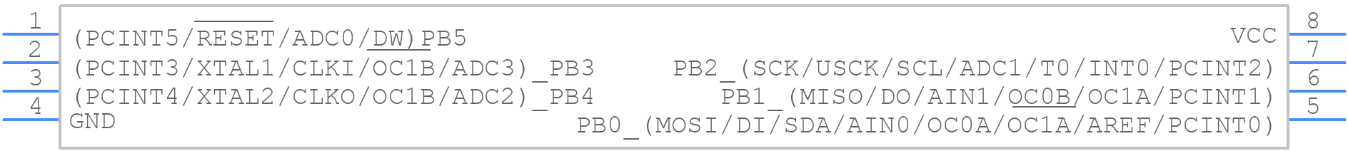 ATTINY45V-10XUR - Microchip - PCB symbol