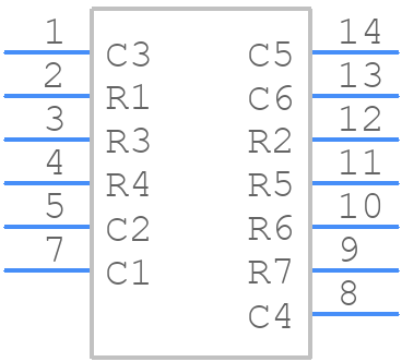 XMUY07C - SunLED - PCB symbol