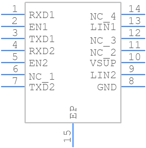 TLIN2022DMTTQ1 - Texas Instruments - PCB symbol