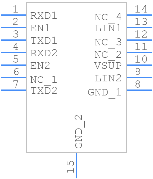 TLIN1022DMTTQ1 - Texas Instruments - PCB symbol