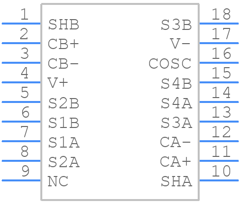 LT1043CN - Analog Devices - PCB symbol