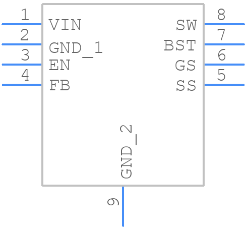 MP2494DN-LF - Monolithic Power Systems (MPS) - PCB symbol