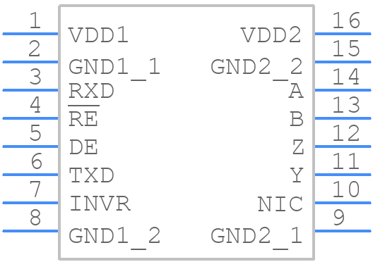 ADM2463EBRWZ-RL7 - Analog Devices - PCB symbol