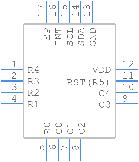 ADP5585ACPZ-00-R7 - Analog Devices - PCB symbol