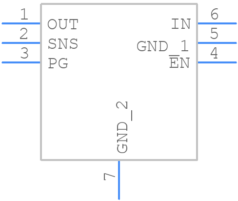NCP164AMT180TAG - onsemi - PCB symbol