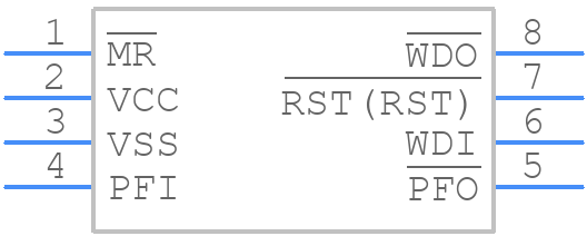 STM706TAM6F - STMicroelectronics - PCB symbol