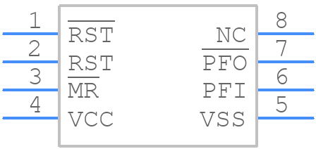 STM708TDS6F - STMicroelectronics - PCB symbol