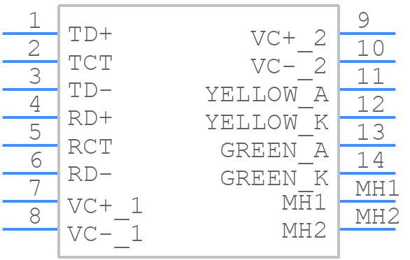 RJ000002 - Yekta Electronic - PCB symbol