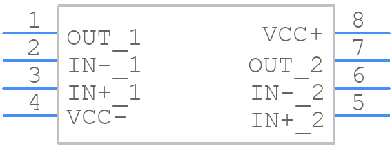 RC4559PG4 - Texas Instruments - PCB symbol