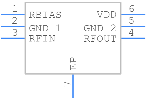 HMC8412LP2FE - Analog Devices - PCB symbol