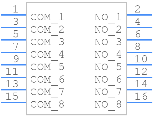 DS01C-254-L-08BE - CUI Devices - PCB symbol