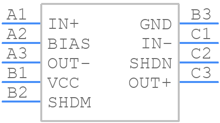 MAX9718BEBL - Analog Devices - PCB symbol