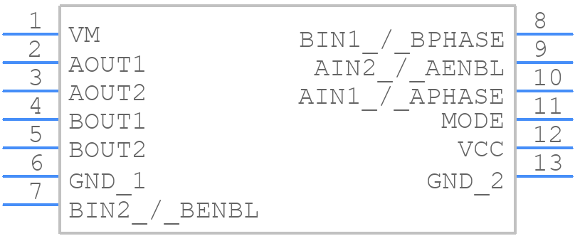 DRV8835DSSR - Texas Instruments - PCB symbol