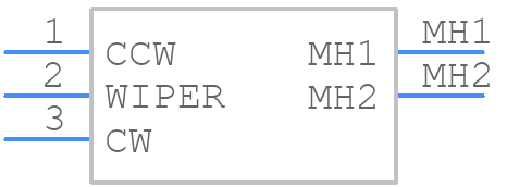 5236WADB - Apem - PCB symbol