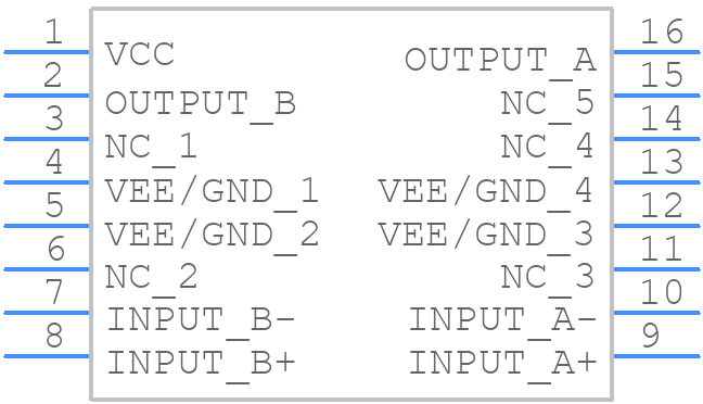 TCA0372DW - onsemi - PCB symbol