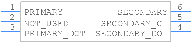 ADT9-1T+ - Mini-Circuits - PCB symbol