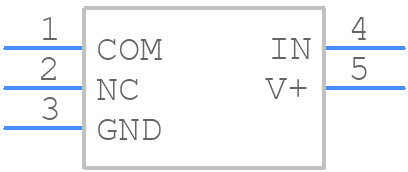 MAX4595DBVRG4 - Texas Instruments - PCB symbol