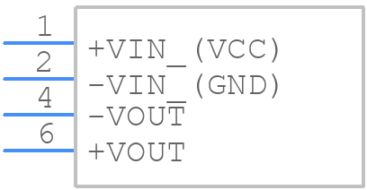 TEA1-0505E - Traco Power - PCB symbol