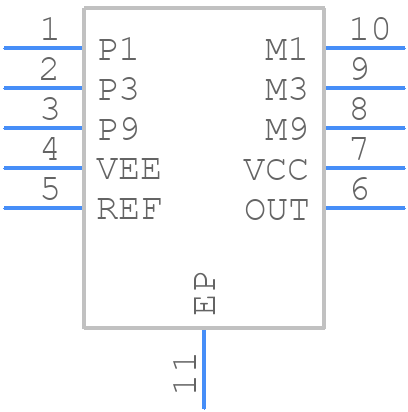 LT1991CDD#PBF - Advanced Linear Devices Inc. - PCB symbol