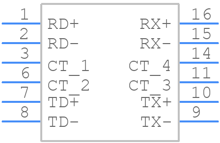 1212M-S004LF - KLS Electronic - PCB symbol