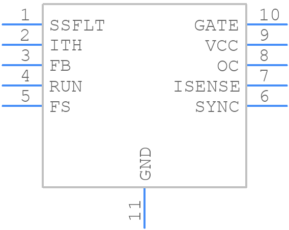 LTC3805MPMSE#PBF - Analog Devices - PCB symbol