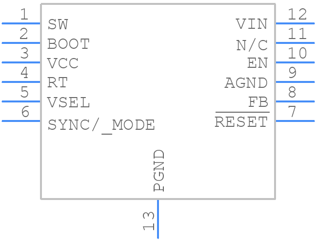 LM63615DQDRRRQ1 - Texas Components - PCB symbol