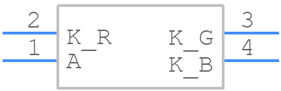 TZ-P4-1615RGBTCA1-0.55T - TUOZHAN - PCB symbol