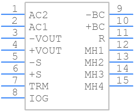 TUNS300F28 - Cosel - PCB symbol