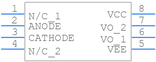 HCPL-3120-000E - Avago Technologies - PCB symbol