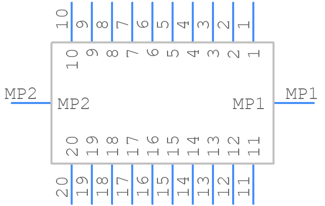 MX34036NF1 - JAE - PCB symbol