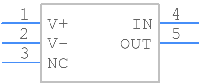 TLV4041R5DBVR - Texas Instruments - PCB symbol