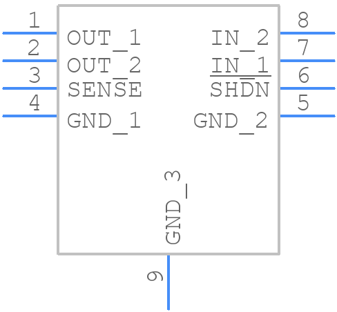 LT1965EMS8E-2.5#TRPBF - Analog Devices - PCB symbol