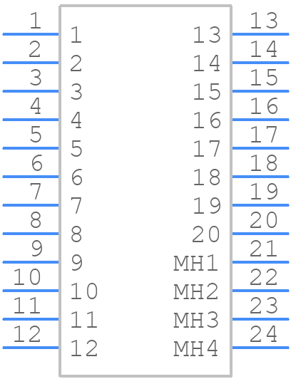 M80-8542042 - Harwin - PCB symbol