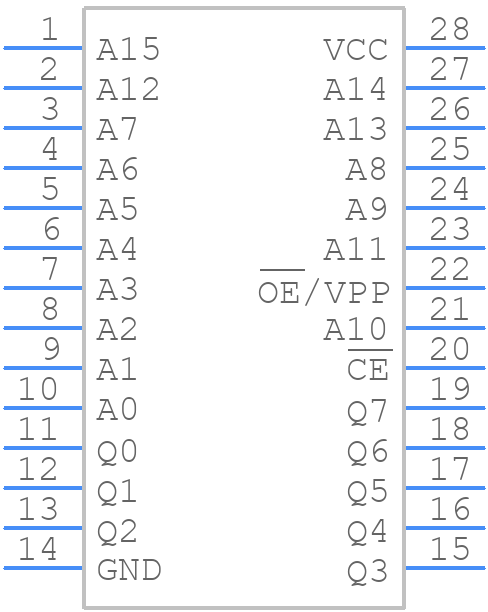 W27C512-45Z - Winbond - PCB symbol