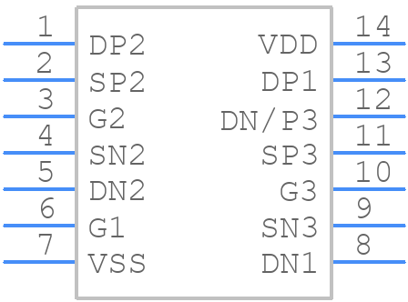HEF4007UBT,652 - Nexperia - PCB symbol