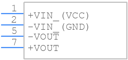 TEA1-0505HI - Traco Power - PCB symbol
