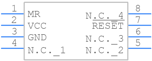 MAX702CPA+ - Analog Devices - PCB symbol