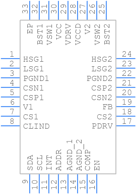 NCP81599MNTXG - onsemi - PCB symbol