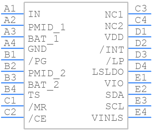 BQ21062YFPR - Texas Instruments - PCB symbol