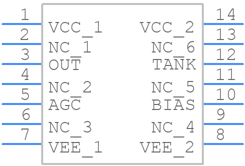 MC1648P - Motorola - PCB symbol
