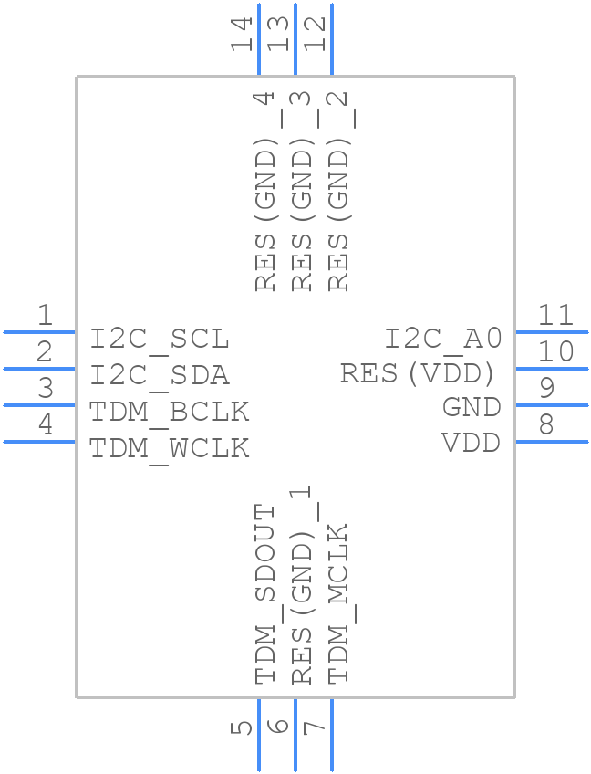 LIS25BATR - STMicroelectronics - PCB symbol