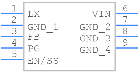 XC9268B75C - Torex - PCB symbol