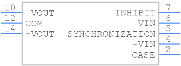 MTC1528D15 - XP POWER - PCB symbol